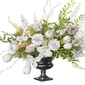 Flower set tulips carnation delphimium astilbe